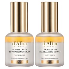 달바 화이트 트러플 더블 레이어 리바이탈라이징 세럼, 30ml, 2개