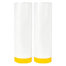 家具防塵套F(500CMx20M) 2入組 透明PE和紙, 500cm x 20m, 2件
