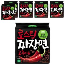 풀무원자연건면 고추기름 로스팅 짜장면 102.5g, 24개