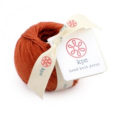 kpc yarn 가쉽 DK 면 뜨개실 50g, 클레이, 113m, 1개