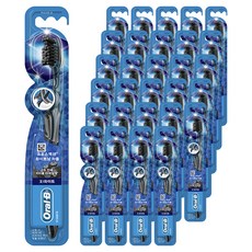 오랄비 크로스액션 화이트닝 차콜 칫솔, 6개입, 5개