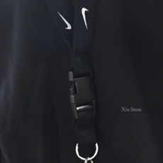NIKE 耐吉 多功能 掛帶 證件帶 手機掛繩, 黑色, 1條