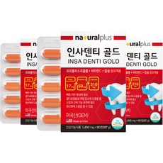 내츄럴플러스 인사덴티 골드, 3개, 87g