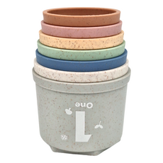 mugu 沐咕寶貝 感官學習疊疊杯, 1歲以上玩具, MGBO3101, 1個