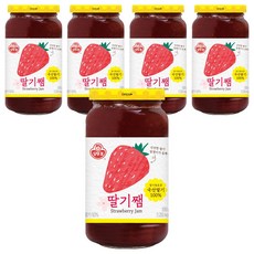 오뚜기 딸기쨈, 500g, 5개