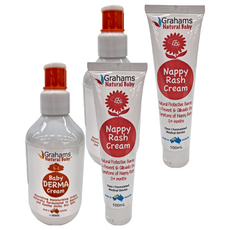 Grahams 珂然 嬰兒舒敏潤膚霜200ml + 嬰兒屁屁霜 100ml Set, 2組