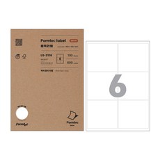 Formtec 標籤紙LS3116（6張/100張）, 單品