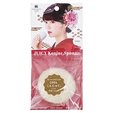 WANOCHIKARA 和之力 山本農場 蒟蒻QQ海綿洗臉用, 100%天然蒟蒻洗顏海綿, 1個