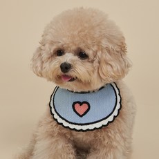 Dog-i Dog Cat Cape 圍巾, 藍色的心, 1個