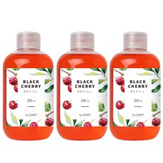 코멧 디퓨저 리필액 200ml 3P, 블랙체리, 3개 - 이미지 2