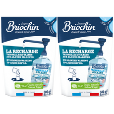 用於 briocin 食品的器具和容器的餐具洗滌劑補充裝, 500ml, 2個