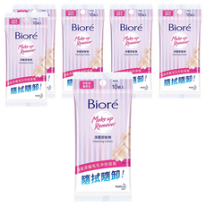 Biore 蜜妮 台灣公司貨 深層卸粧棉 攜帶包, 10張, 6包