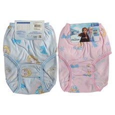 ONEDER 旺達棉品 女童款 冰雪奇緣系列 三角褲 Set 2, 100%棉 M號, M, 艾莎滿版