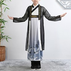 Kori Deer 可莉鹿 男童女童萬聖節江湖俠客古裝漢服，舒適透氣，節慶角色扮演服裝, 1入