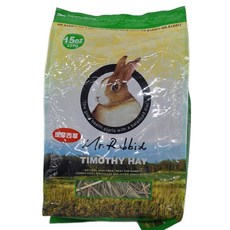 Mr.Rabbit 瑞比兔先生 高級提摩西牧草, 優質纖維, 維持消化健康, 提供咀嚼需求, 425g, 15oz, 1包