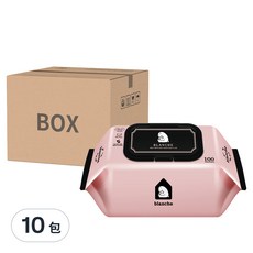 blanche 低刺激嬰兒用濕紙巾, 100張, 10包