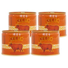 廣達香 辣紅燒牛肉, 不添加防腐劑、味素, 精選優質牛肉, 210g, 4罐