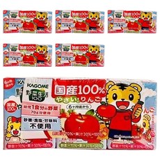 KAGOME可果美 幼兒綜合蔬菜&蘋果汁100ml*18瓶入 (日本原裝進口，寶寶健康飲品), 100ml, 18瓶