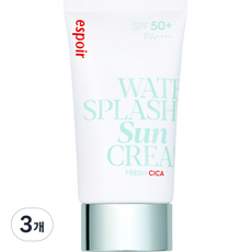 에스쁘아 워터 스플래쉬 선크림 프레쉬 시카 SPF50+ PA++++, 3개, 60ml