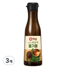 백설 통들깨 들기름, 160ml, 3개