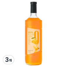 네이쳐티 zero 망고 시럽, 3개, 1L