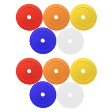 젤존 라운드 마커 5종 x 2p 세트, 레드 + 오렌지 + 옐로 + 블루 + 화이트, 1세트