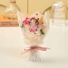 Maison de Floret 永生花迷你花束永不凋謝，骨庫花紀念公園鮮花, 粉色