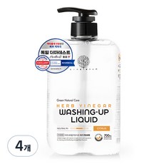 아이너바움 아기 주방세제 시트러스, 700ml, 4개