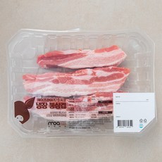 모아미트 캐나다산 보리먹인 암퇘지 삼겹살 에어프라이어용 (냉장), 1kg, 1개