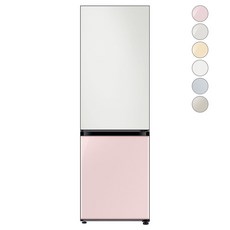 [색상선택형] 삼성전자 비스포크 냉장고 방문설치 코타 화이트 + 글램 핑크 RB33A3004AP