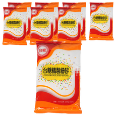 台糖 精製細砂糖，甜度高達99.7 Z，天然甘蔗蜜香，無添加, 500g, 8包