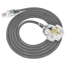PowerSync 包爾星克 2P 1擴3插工業用動力延長線 TU23V810, 10m, 灰色, 1條