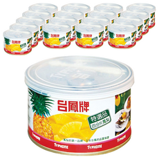 台鳳特選四分片鳳梨罐頭, 227g, 18罐