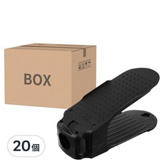 comet 寬版鞋架 20入, 黑色, 1組, 20個