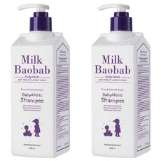 밀크바오밥 베이비앤키즈 샴푸, 500ml, 2개
