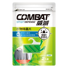 COMBAT 威滅 衣物除蟲片 衣櫃用 吊掛式 6個月長效除蟲, 1包