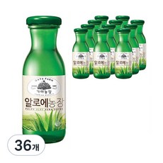 가야농장 알로에농장 180ml, 36개