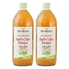데니그리스 유기농 사과식초, 1L, 2개 1000ml, 2개