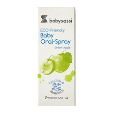 babysassi 誰是寶貝 兒童口腔噴護劑 加鈣益生菌 青蘋果, 20ml, 1條