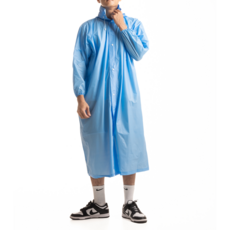 Crocodile 鱷魚 水漾PVC前開雨衣, 背部設計反光飾條, ONE SIZE(XXL), 適用身高156~180cm, 1件