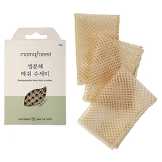 Mama Forest PLA可生物降解網狀洗滌器, 1盒, 3片