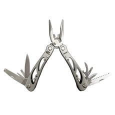 PANRICO 百利世 9合1不鏽鋼多功能工具鉗, 戶外登山便攜工具，不鏽鋼材質，更耐用, 1支