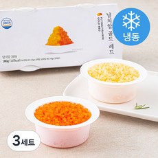바다몰 날치알 골드 45g x 2개 + 레드 45g x 2개 세트 (냉동), 180g, 3세트