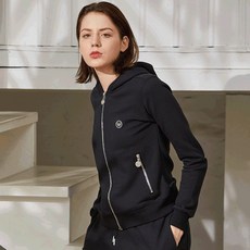 마이컬러이즈 실버 로고자수 후드집업