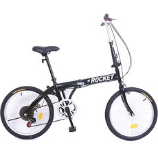닥터바이크 접이식 미니벨로 자전거 M-20 ROCKET, 블랙, 140cm