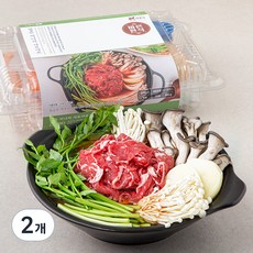 바른식 얼큰 미나리 샤브샤브 (냉장), 2개, 800g