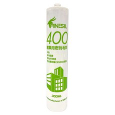 FINESIL互力400中性矽利康 白色 建築用密封膠 防水防霉 耐候性佳 室內外通用 單支裝, 1個