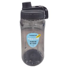 LocknLock 樂扣樂扣 大容量豪飲冷水壺 附吸管, 黑色, 1.5L, 1個