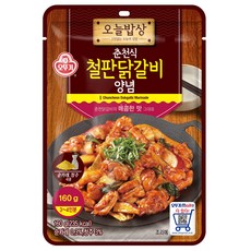 오뚜기 오늘밥상 춘천식 철판닭갈비 양념, 160g, 1개