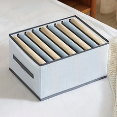 衣物分隔收納盒 9格 Set, 網紗款設計透氣, 可摺疊節省空間, 四邊加厚提手, 44.5 x 23.5 x 17.5cm, 顏色隨機, 2個